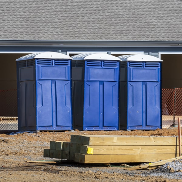 how often are the portable toilets cleaned and serviced during a rental period in Winside NE